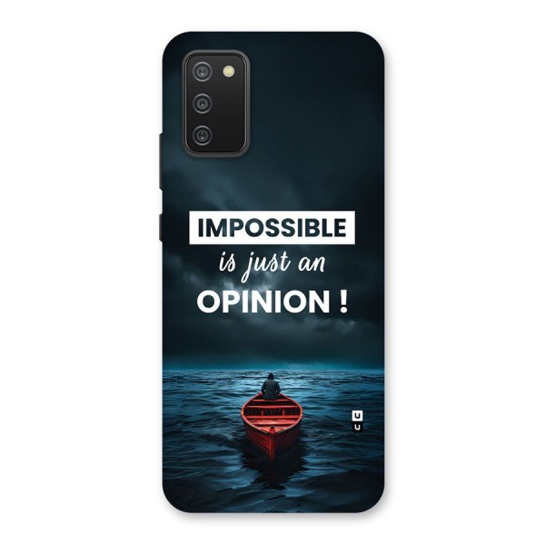 Just An Opinion Back Case for Galaxy M02s