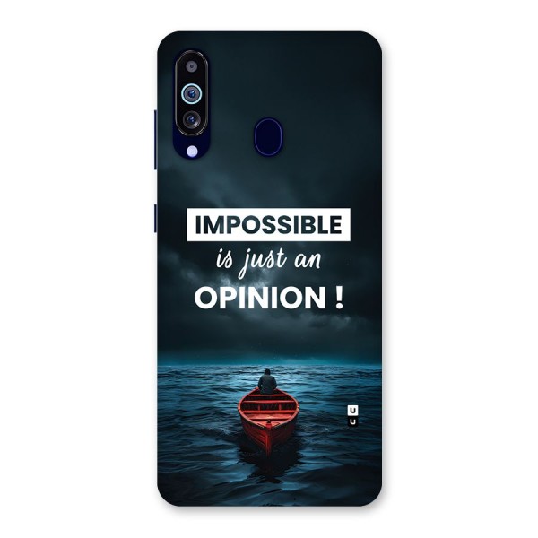 Just An Opinion Back Case for Galaxy M40