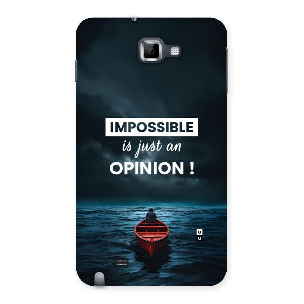 Just An Opinion Back Case for Galaxy Note