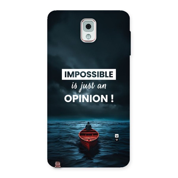 Just An Opinion Back Case for Galaxy Note 3