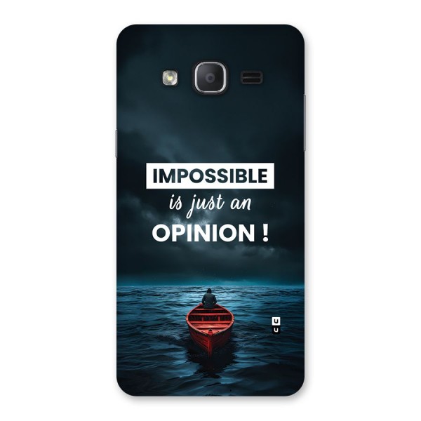 Just An Opinion Back Case for Galaxy On7 Pro