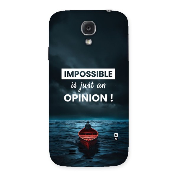 Just An Opinion Back Case for Galaxy S4