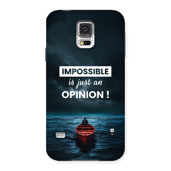 Just An Opinion Back Case for Galaxy S5