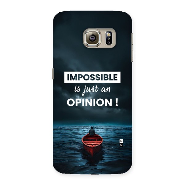 Just An Opinion Back Case for Galaxy S6 edge