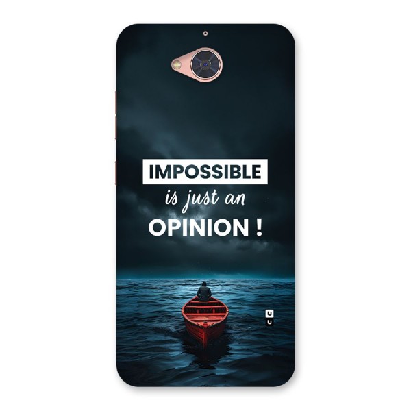 Just An Opinion Back Case for Gionee S6 Pro