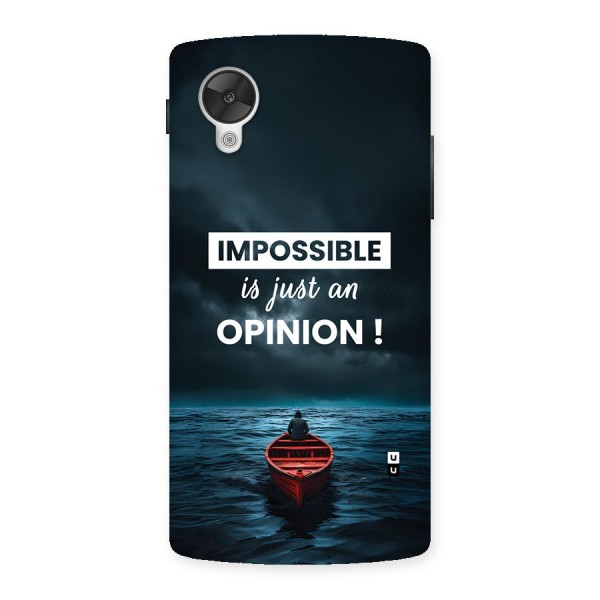 Just An Opinion Back Case for Google Nexus 5