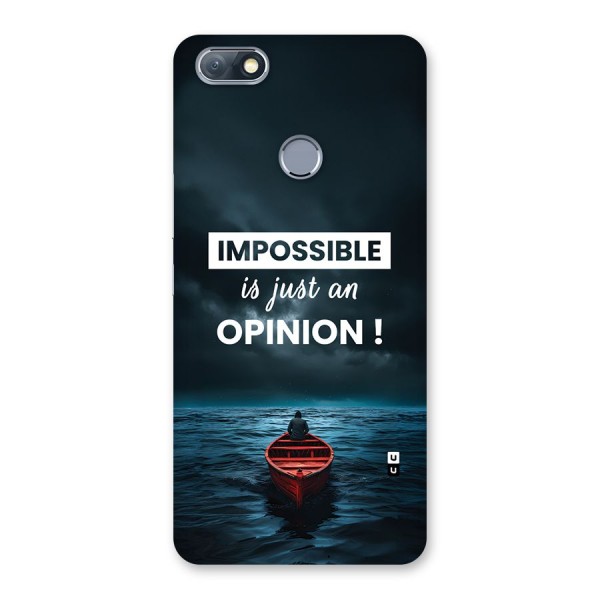 Just An Opinion Back Case for Infinix Note 5