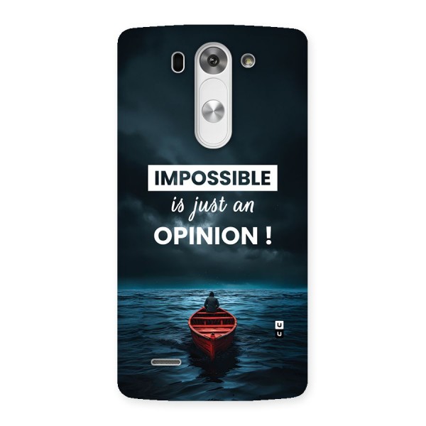 Just An Opinion Back Case for LG G3 Mini