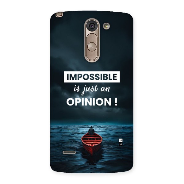 Just An Opinion Back Case for LG G3 Stylus
