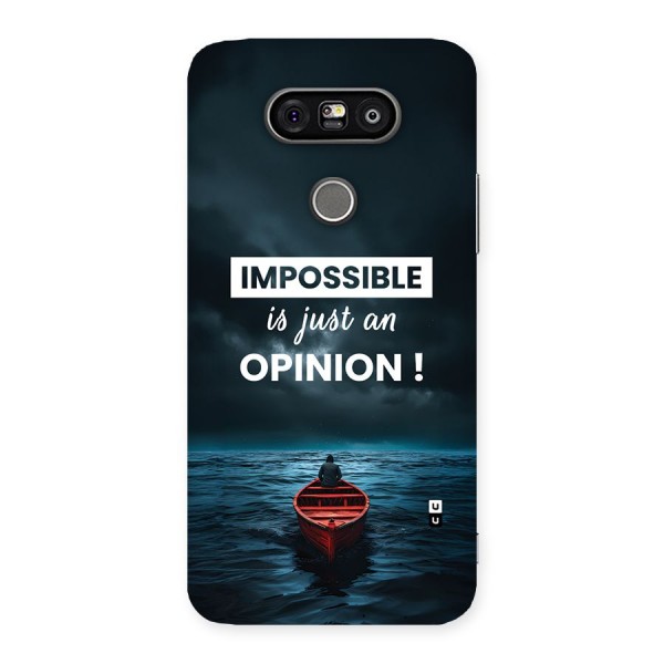Just An Opinion Back Case for LG G5