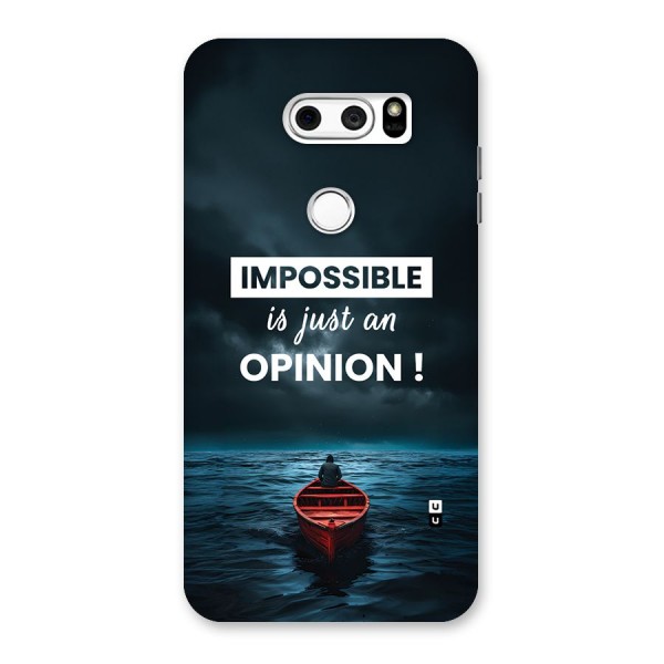 Just An Opinion Back Case for LG V30