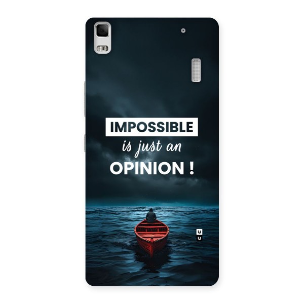 Just An Opinion Back Case for Lenovo K3 Note
