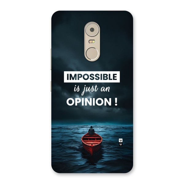 Just An Opinion Back Case for Lenovo K6 Note