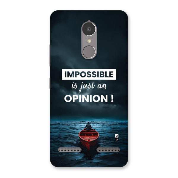 Just An Opinion Back Case for Lenovo K6 Power