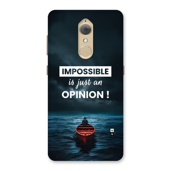 Just An Opinion Back Case for Lenovo K8