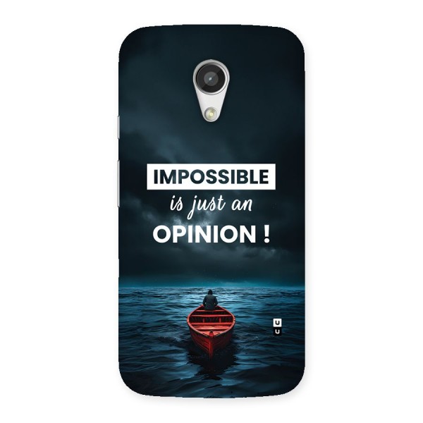 Just An Opinion Back Case for Moto G 2nd Gen
