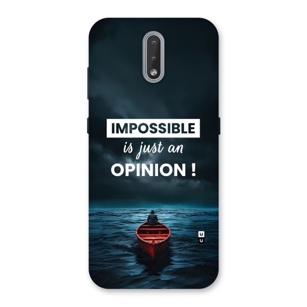 Just An Opinion Back Case for Nokia 2.3