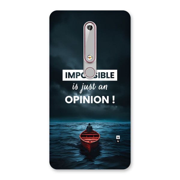 Just An Opinion Back Case for Nokia 6.1