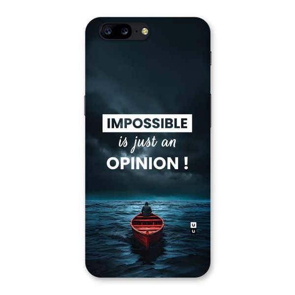 Just An Opinion Back Case for OnePlus 5