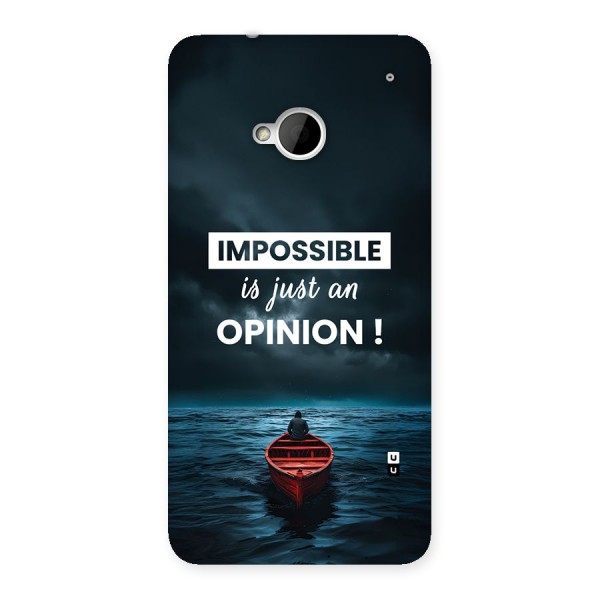 Just An Opinion Back Case for One M7 (Single Sim)