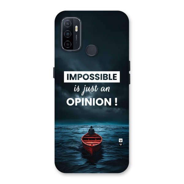 Just An Opinion Back Case for Oppo A32