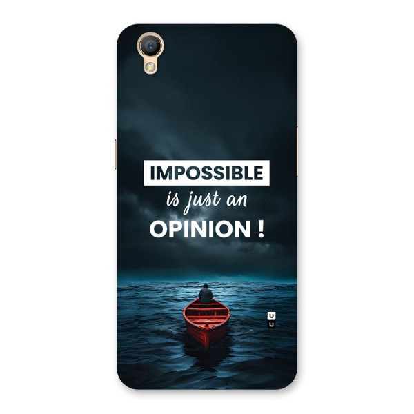 Just An Opinion Back Case for Oppo A37