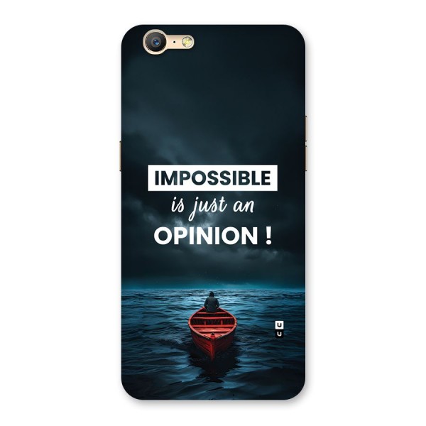 Just An Opinion Back Case for Oppo A39