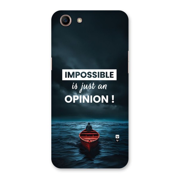Just An Opinion Back Case for Oppo A83 (2018)