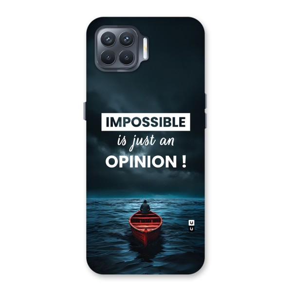 Just An Opinion Back Case for Oppo F17 Pro