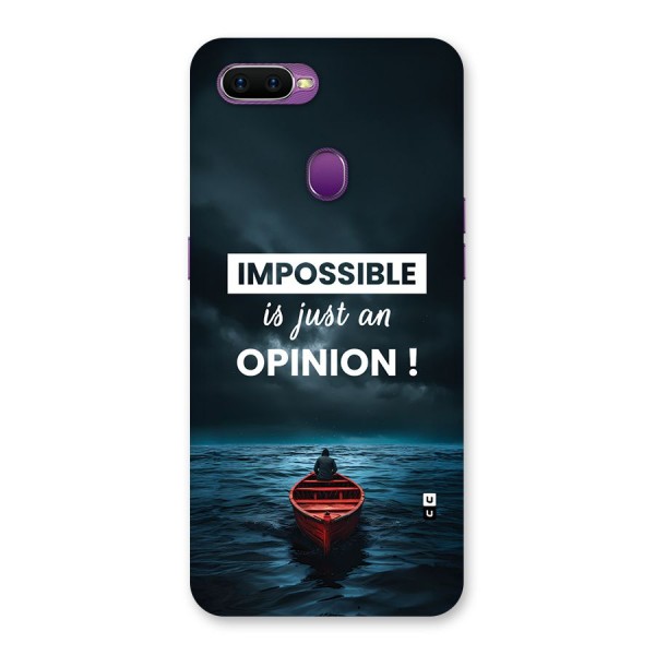 Just An Opinion Back Case for Oppo F9