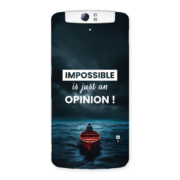Just An Opinion Back Case for Oppo N1