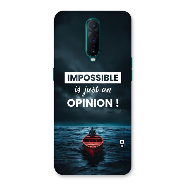 Just An Opinion Back Case for Oppo R17 Pro