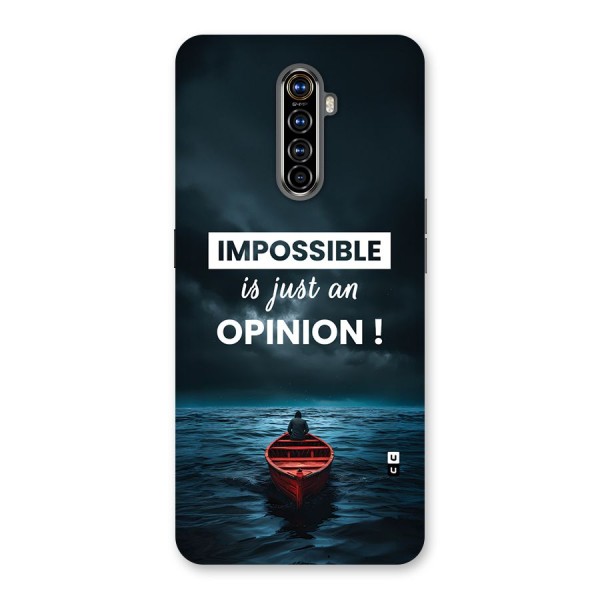 Just An Opinion Back Case for Realme X2 Pro