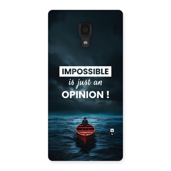 Just An Opinion Back Case for Redmi 1s