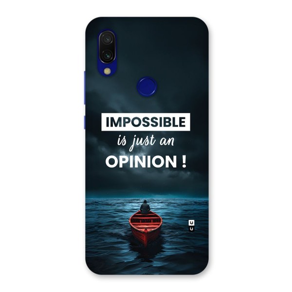 Just An Opinion Back Case for Redmi 7