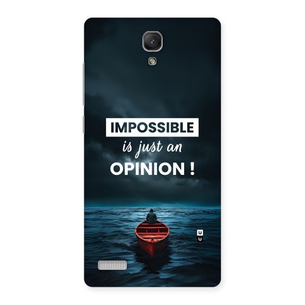 Just An Opinion Back Case for Redmi Note