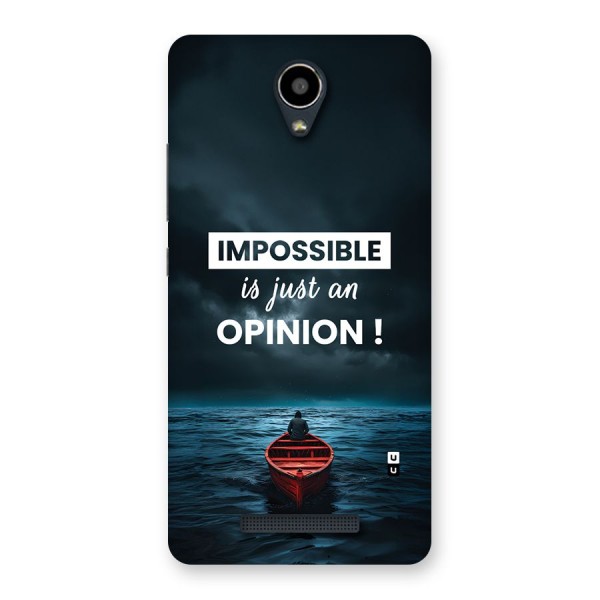 Just An Opinion Back Case for Redmi Note 2