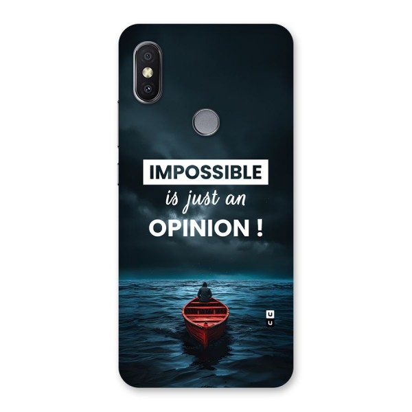 Just An Opinion Back Case for Redmi Y2