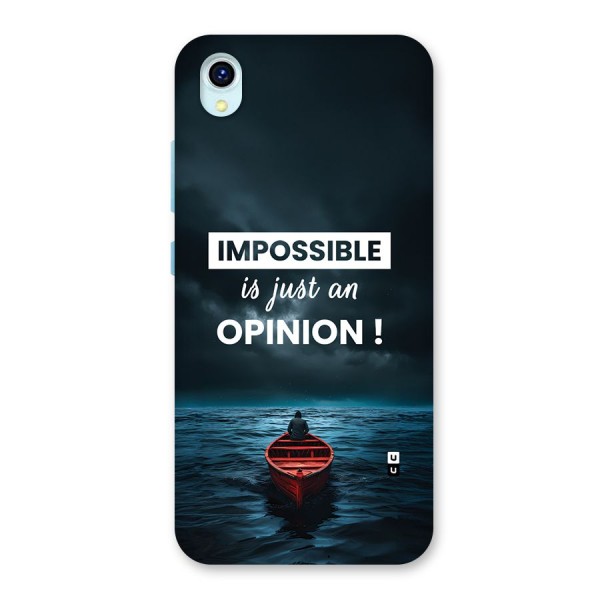 Just An Opinion Back Case for Vivo Y1s