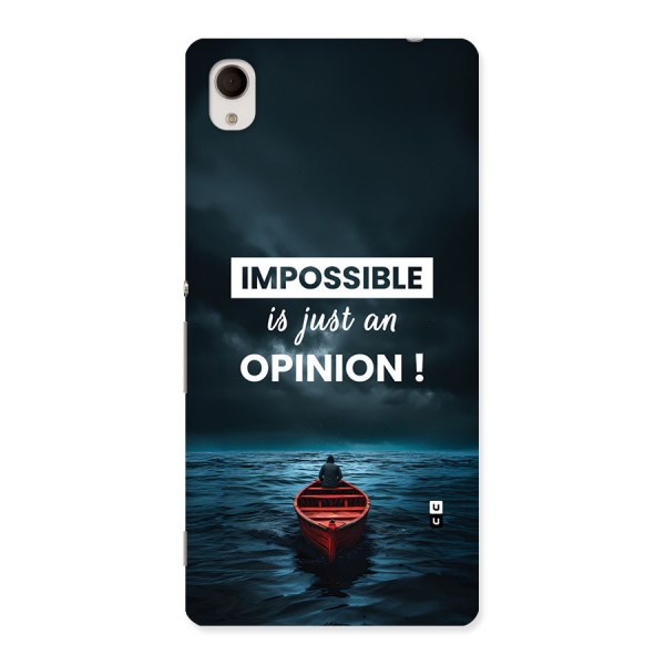 Just An Opinion Back Case for Xperia M4