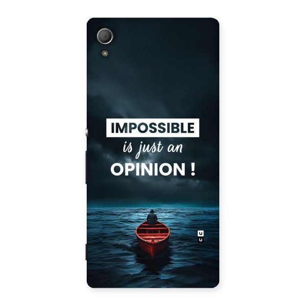 Just An Opinion Back Case for Xperia Z3 Plus