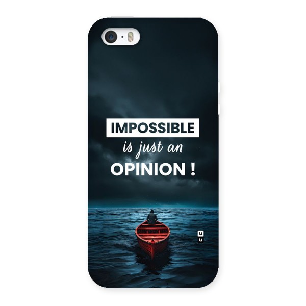 Just An Opinion Back Case for iPhone 5 5s