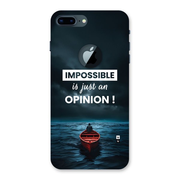 Just An Opinion Back Case for iPhone 7 Plus Logo Cut