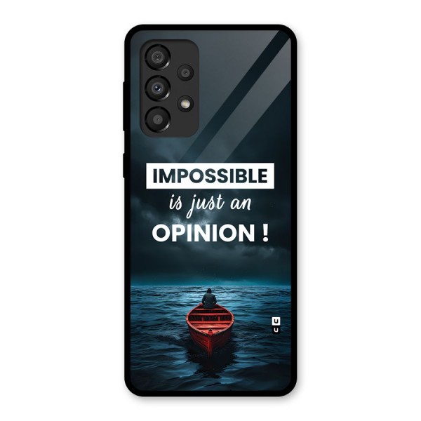 Just An Opinion Glass Back Case for Galaxy A33 5G