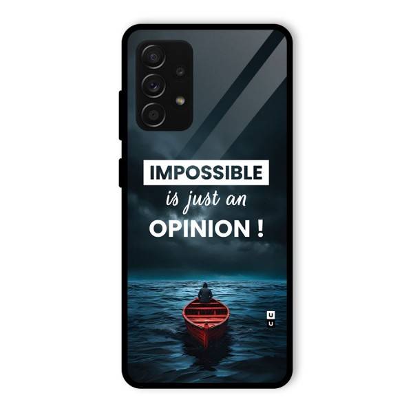Just An Opinion Glass Back Case for Galaxy A53 5G