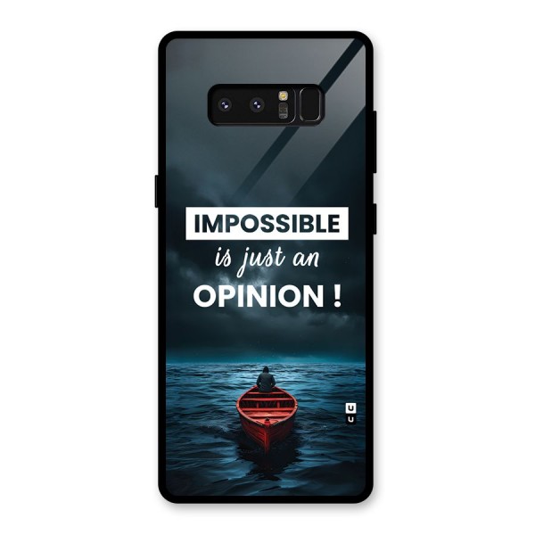 Just An Opinion Glass Back Case for Galaxy Note 8