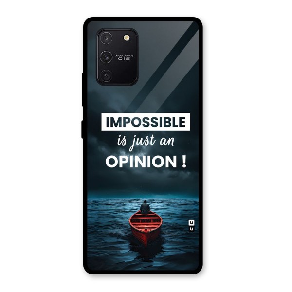 Just An Opinion Glass Back Case for Galaxy S10 Lite