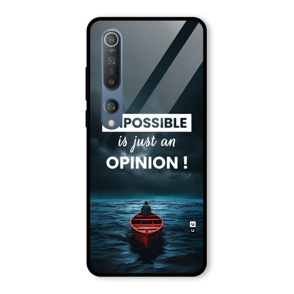 Just An Opinion Glass Back Case for Mi 10