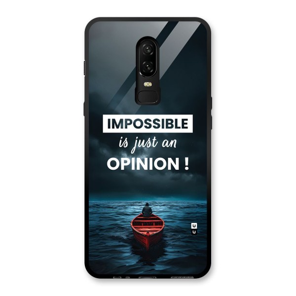 Just An Opinion Glass Back Case for OnePlus 6