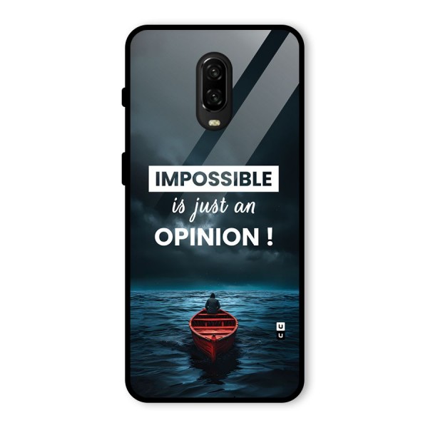 Just An Opinion Glass Back Case for OnePlus 6T